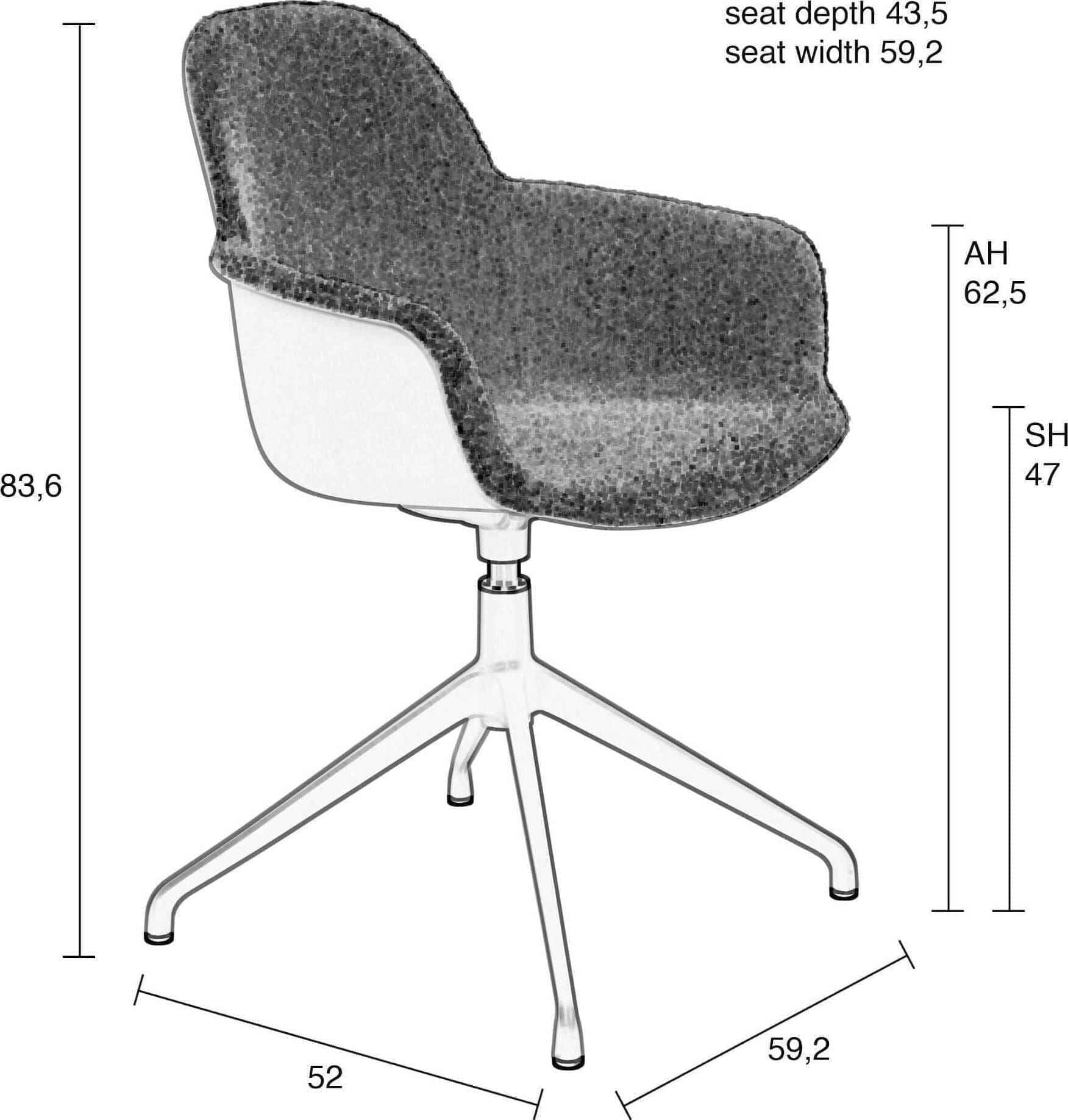 Armstoel Albert Kuip Swivel - Taupe - Afbeelding 16