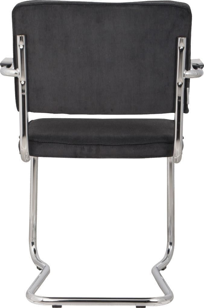 Armstoel Ridge Kink Rib Black 7a Zuiver ZVR1200044