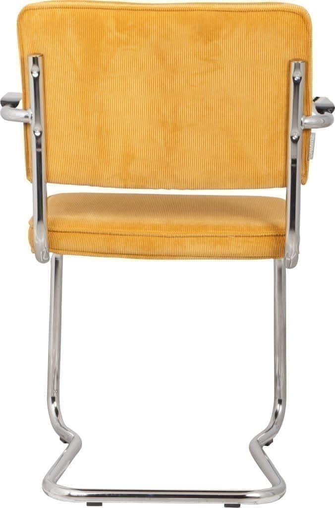 Armstoel Ridge Kink Rib Yellow 24a Zuiver ZVR1200053