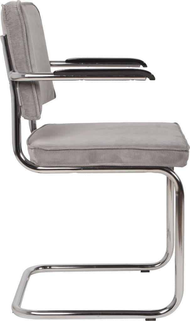 Armstoel Ridge Rib Cool Grey 32a Zuiver ZVR1200062