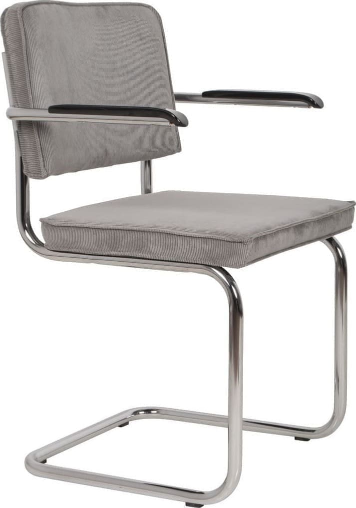 Armstoel Ridge Rib Cool Grey 32a Zuiver ZVR1200062