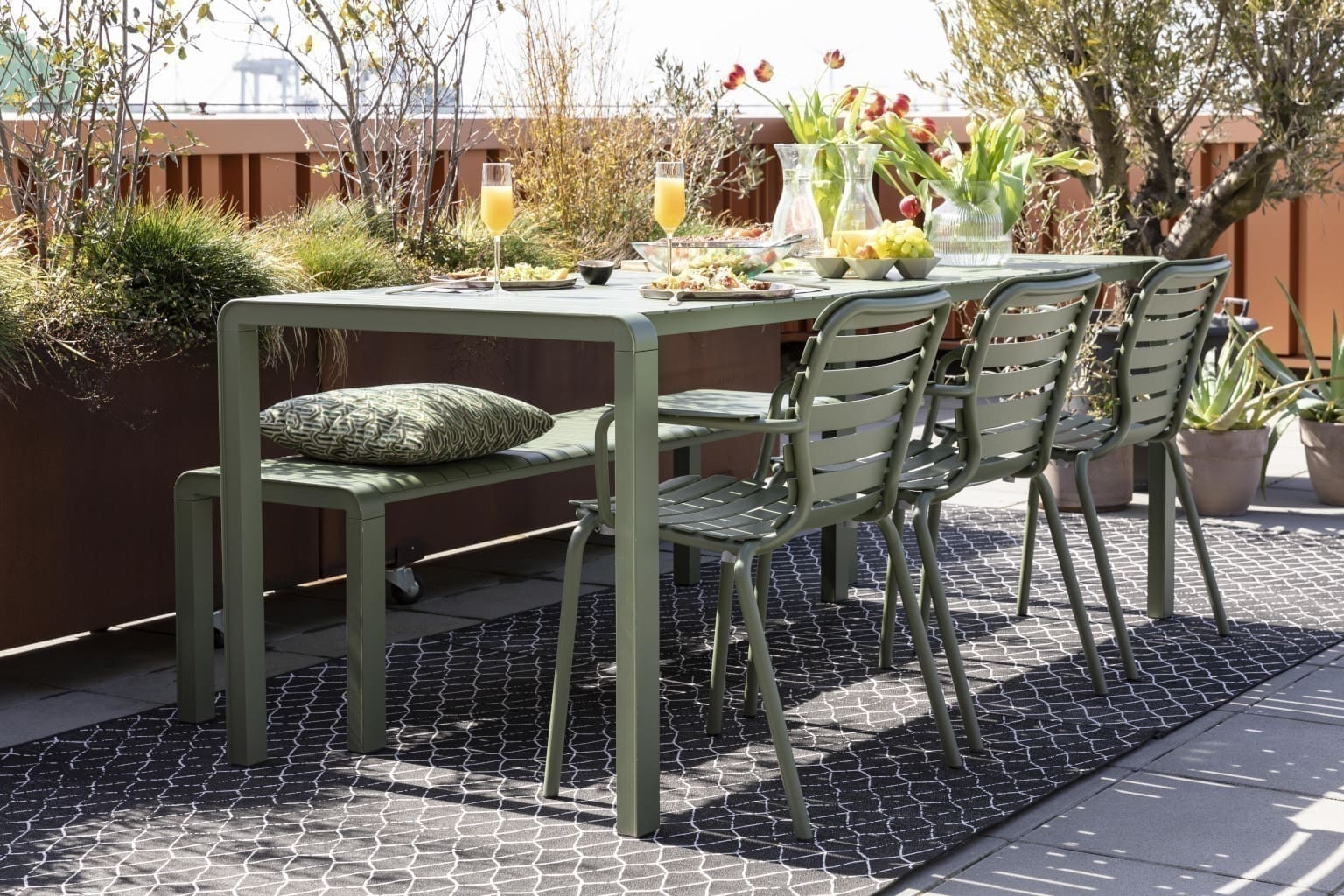 Tuintafel Vondel 214x97 Green Zuiver ZVR2200026
