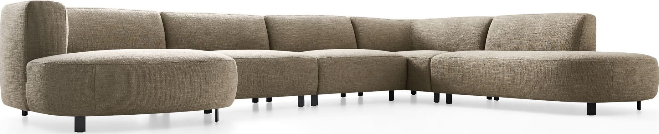 Brentwood hoekbank van Baenks, een comfortabele en stijlvolle toevoeging aan elk interieur. Personaliseer je bank met een scala aan kleuren en bekledingsopties, en kies uit diverse configuraties en comfortopties.