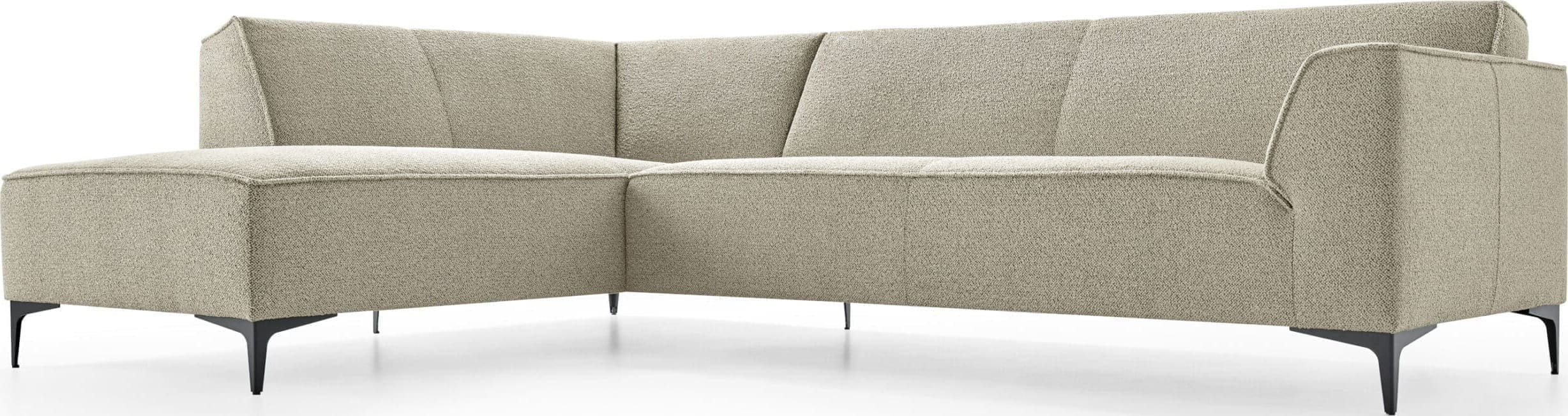 Baenks Bayside hoekbank in stof beige taupe