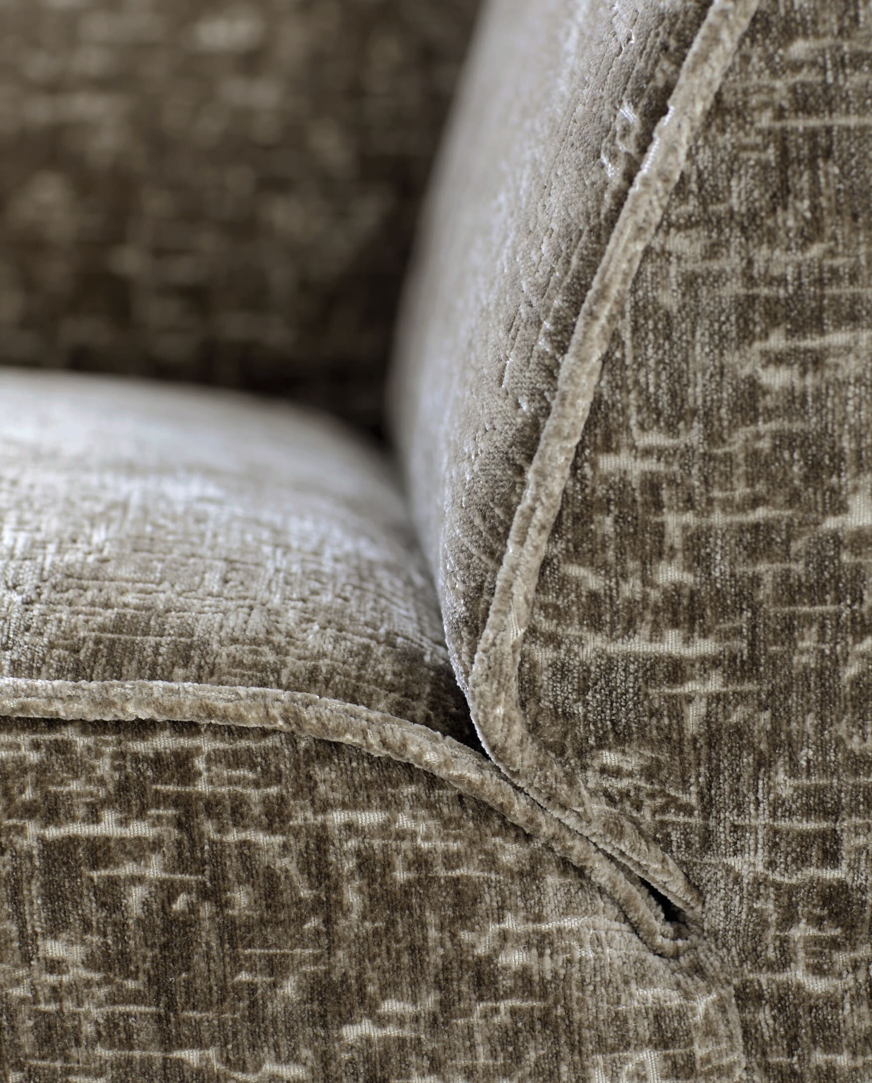 Baenks Bayside 3-zitsbak in stof taupe bruin