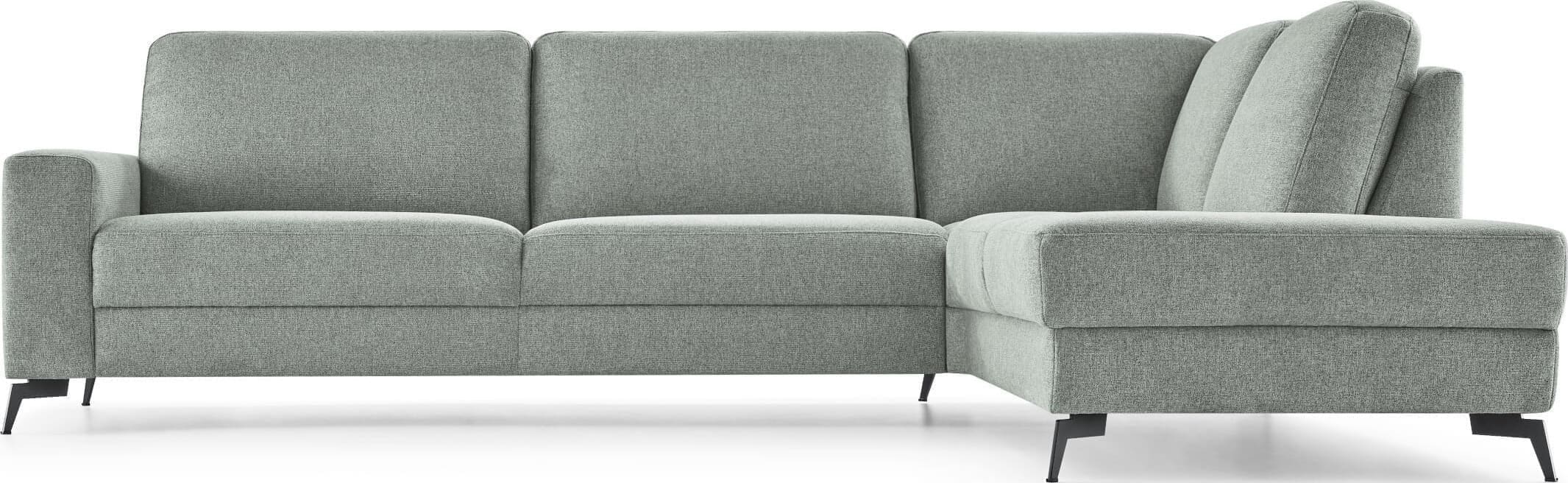 Baenks West End hoekbank in aqua blauw groene stof