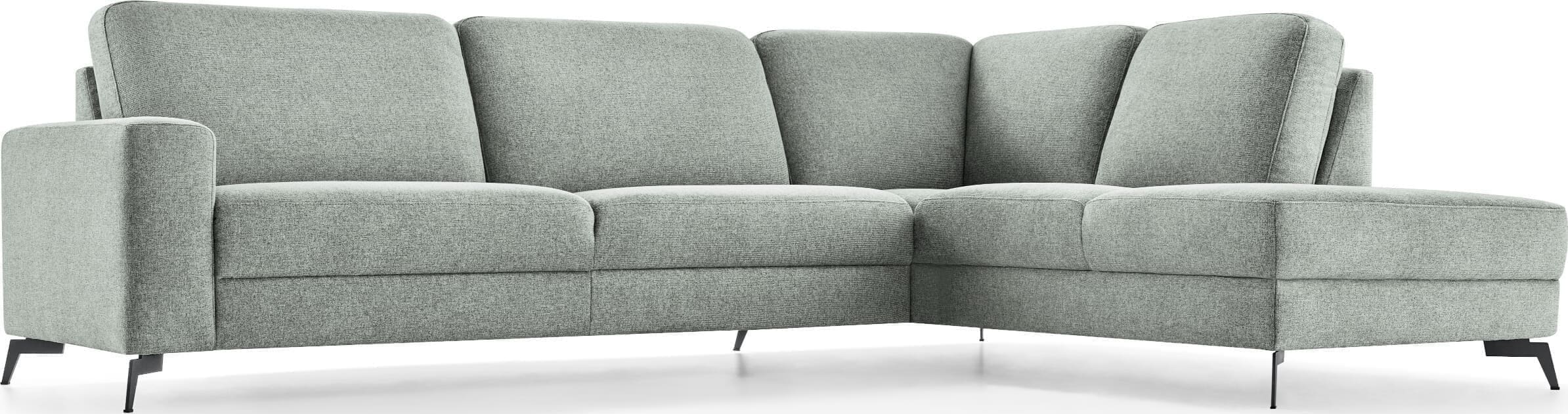 Baenks West End hoekbank in aqua blauw groene stof