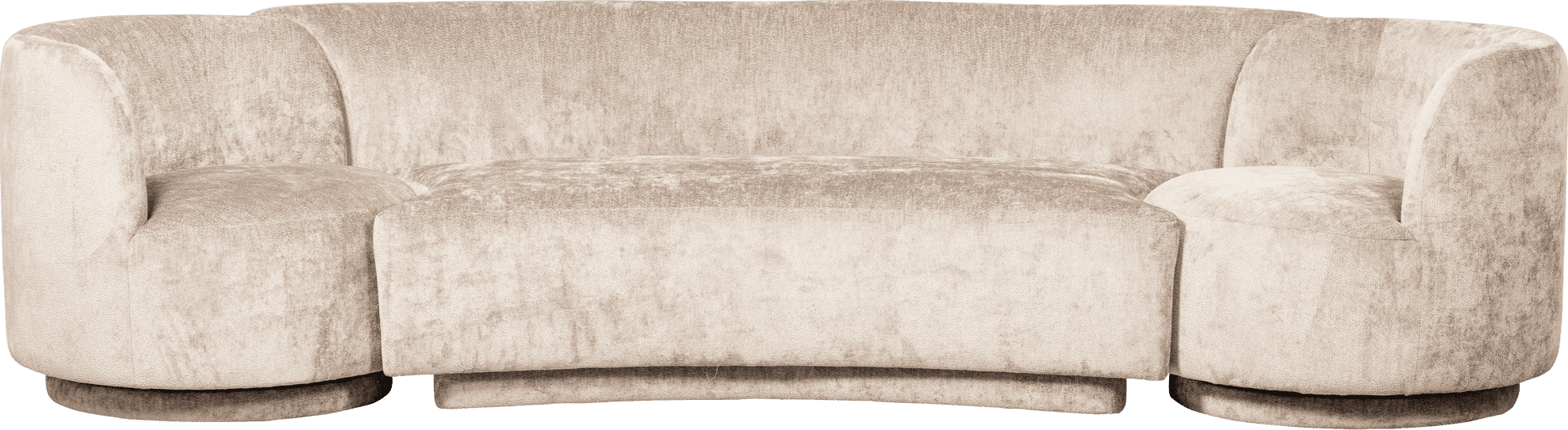 BePureHome Combi-popular: bankje fauteuils naturel Naturel Fauteuil