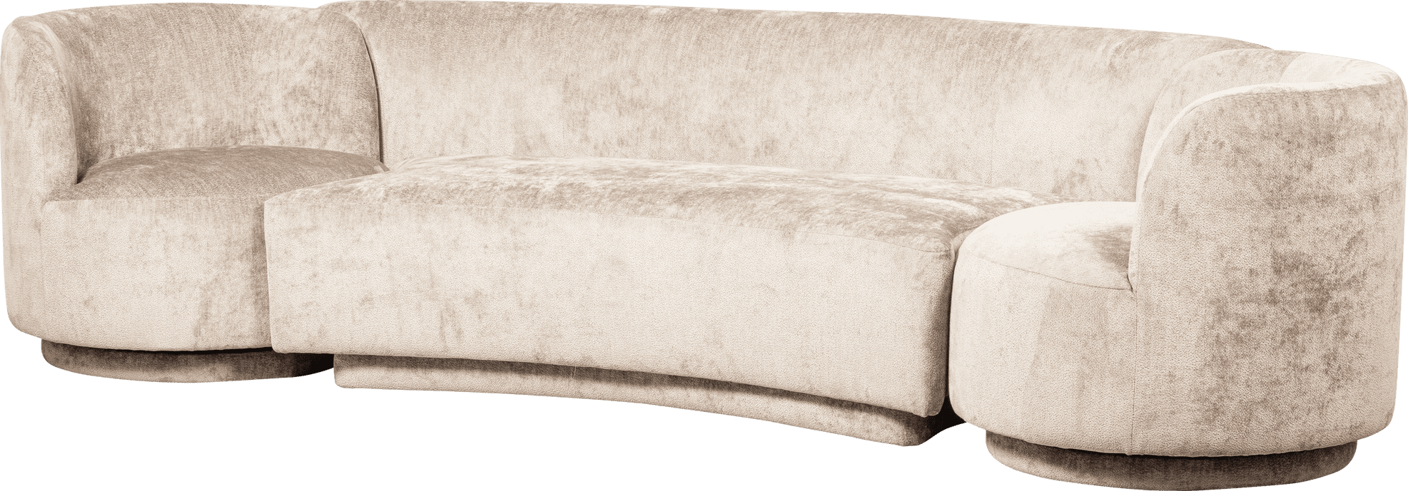 BePureHome Combi-popular: bankje fauteuils naturel Naturel Fauteuil