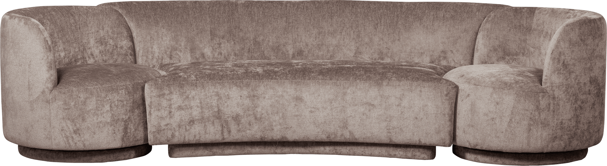 BePureHome Combi-popular: bankje fauteuils taupe Taupe Fauteuil