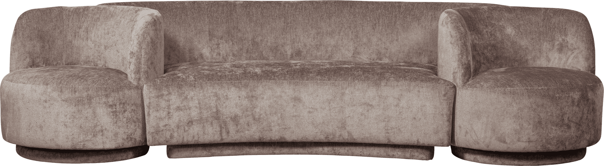 BePureHome Combi-popular: bankje fauteuils taupe Taupe Fauteuil