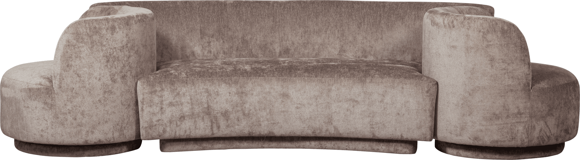 BePureHome Combi-popular: bankje fauteuils taupe Taupe Fauteuil