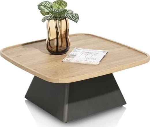 Henders & Hazel Oskar salontafel 80 x 80 cm. - HPL - natural Naturel Bijzettafel