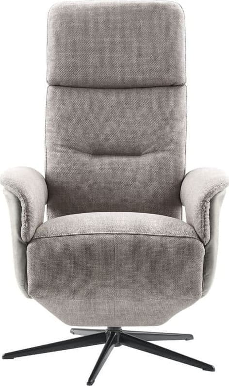 INHOUSE Relaxfauteuil Dock 5 L grijs stof microleder Grijs Fauteuil