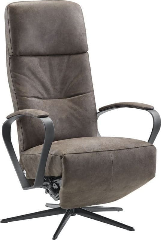 INHOUSE Relaxfauteuil Dock 5 M bruin microleder Bruin Fauteuil