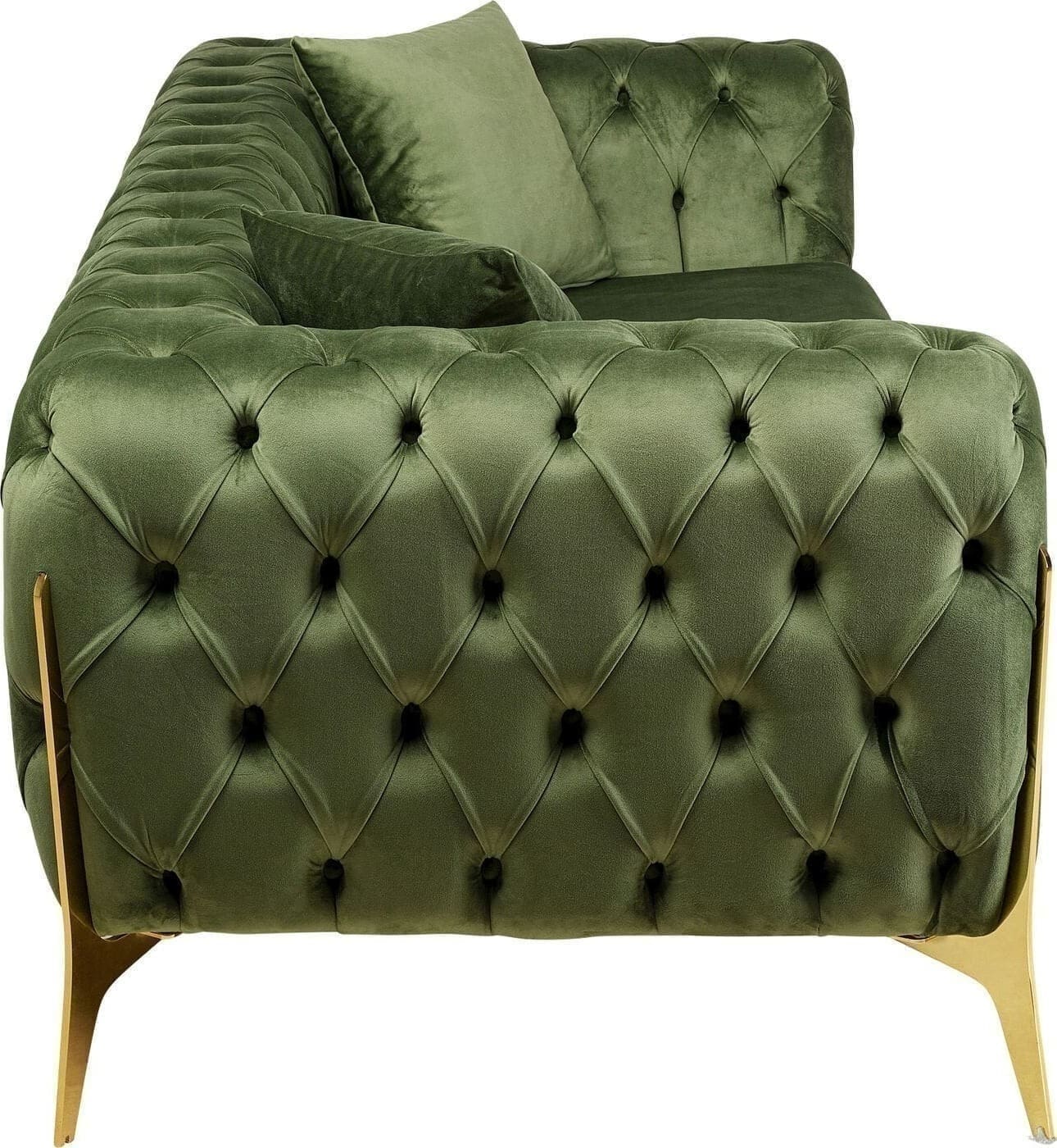 Bank Bellissima 2-zitsbank Velvet Green 200cm Kare Design Bank 86930