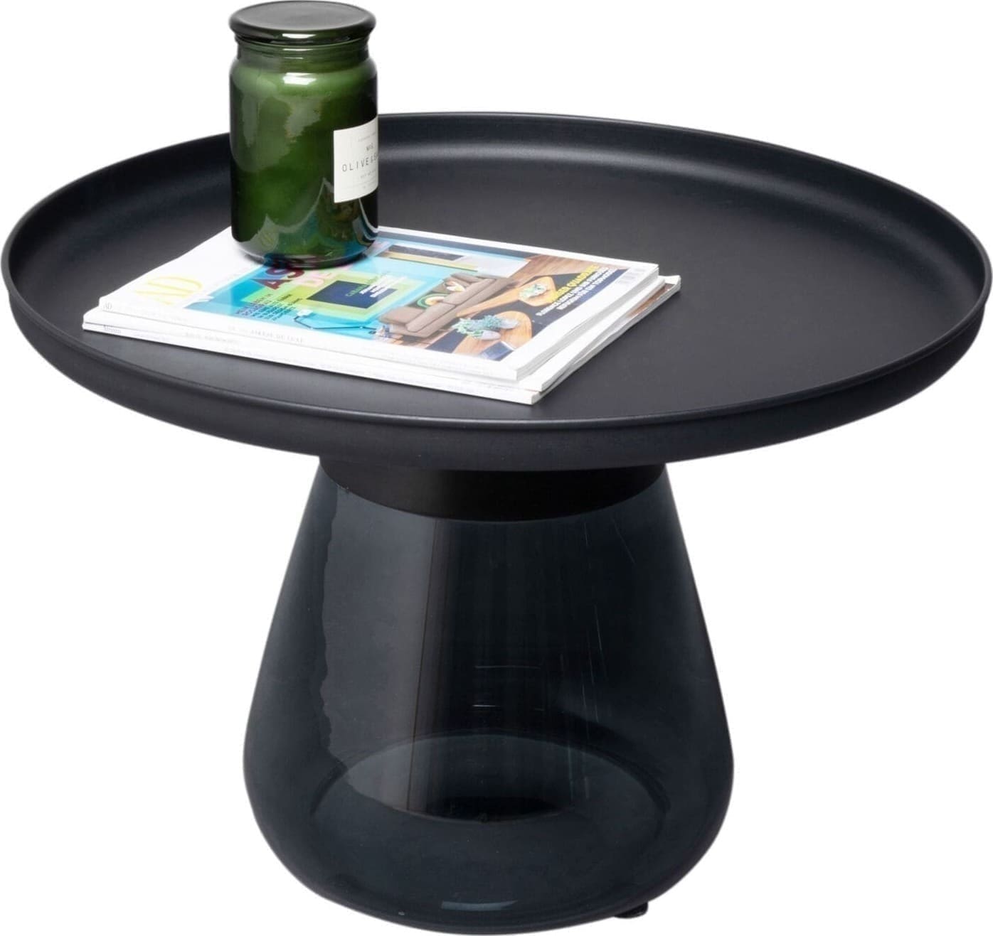 Bijzettafel Bottiglia Smoke Ø 60cm Kare Design Bijzettafel 87470