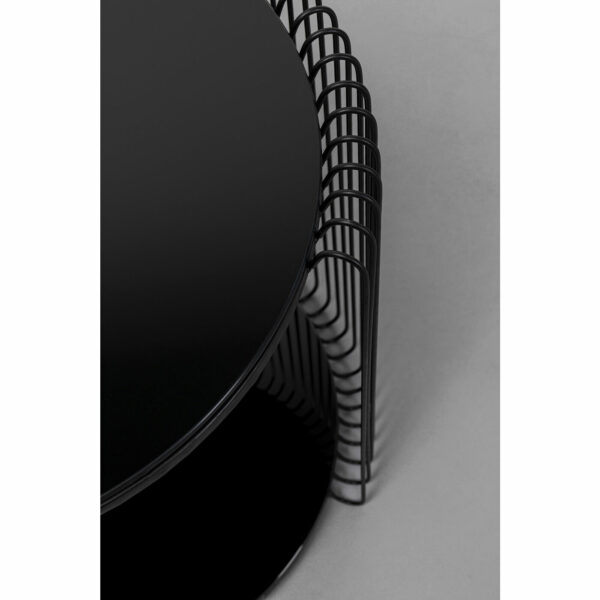 Bijzettafel Wire Double Black (2/Set) Kare Design Bijzettafel 87441