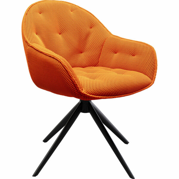 Draaistoel Carlito Mesh Orange Kare Design Eetkamerstoel 87680