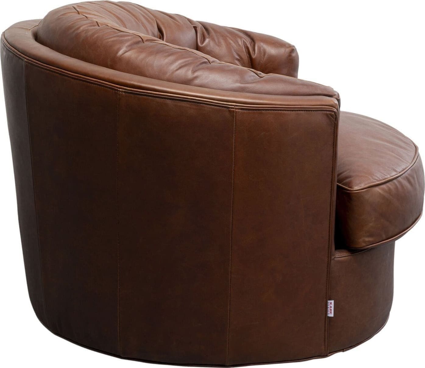 Draaistoel Met Arm Music Hall Leather Brown Kare Design Armstoel 87791