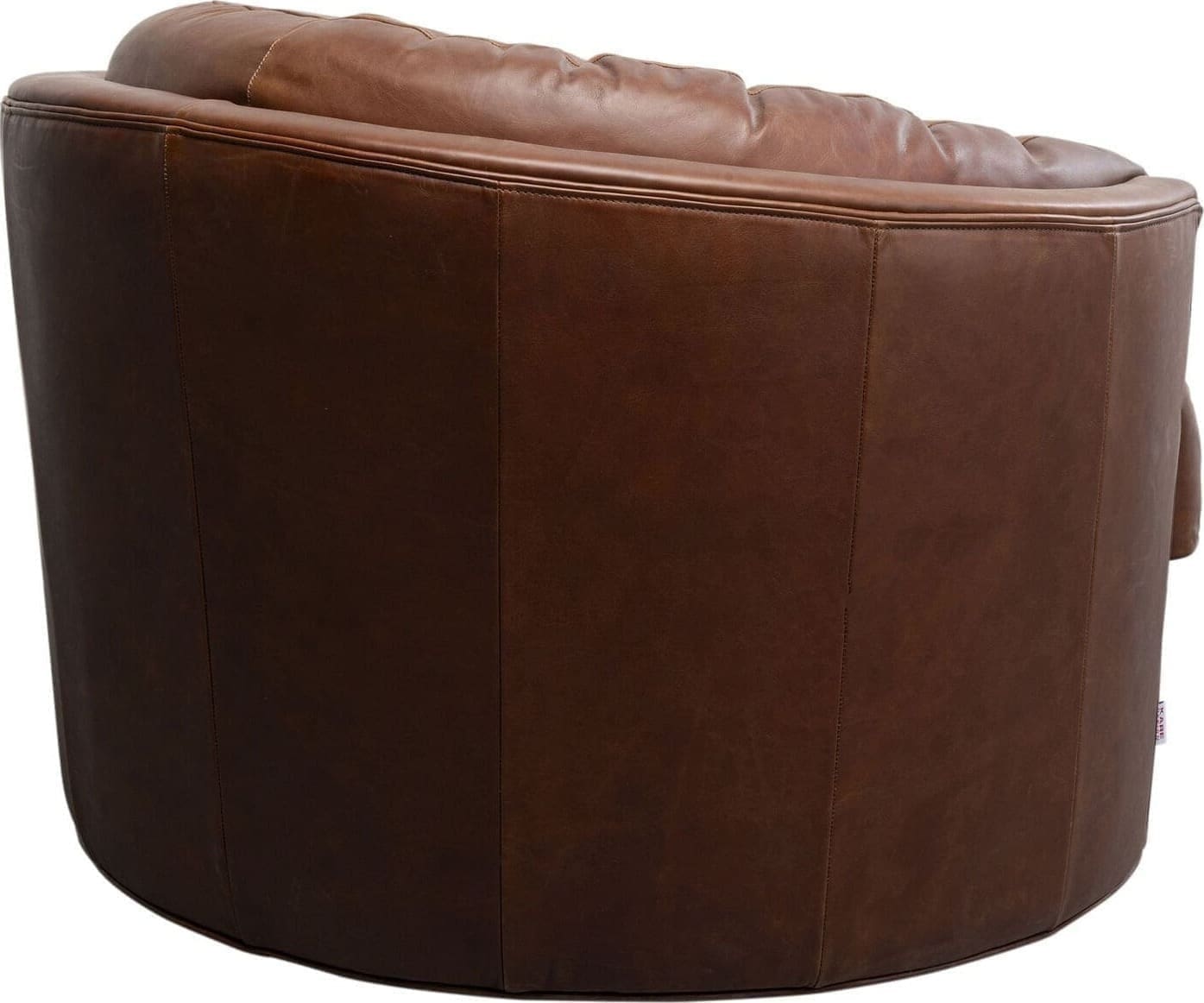Draaistoel Met Arm Music Hall Leather Brown Kare Design Armstoel 87791
