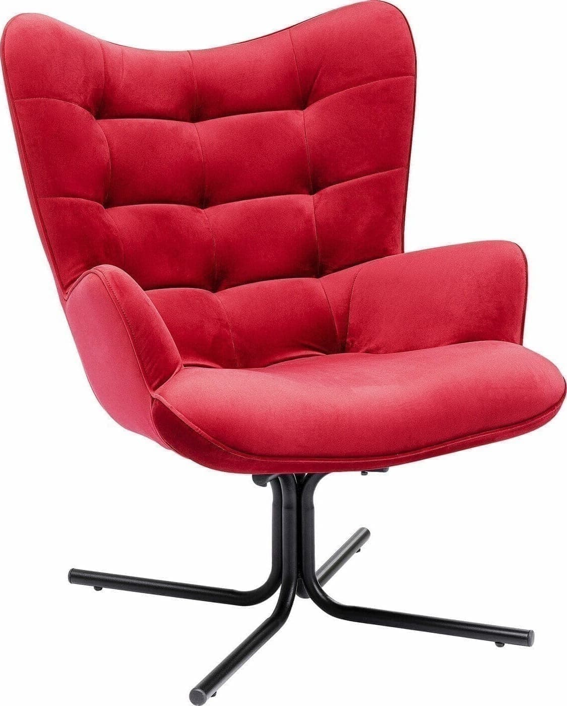 Draaistoel Met Arm Oscar Velvet Red Kare Design Armstoel 86361