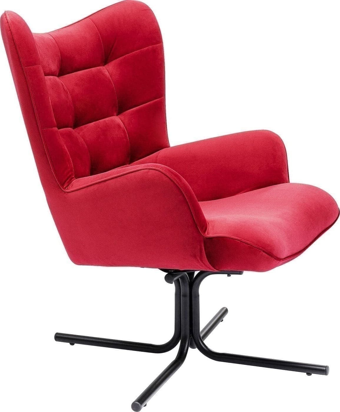 Draaistoel Met Arm Oscar Velvet Red Kare Design Armstoel 86361
