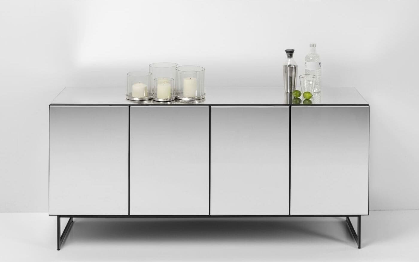 Dressoir Soran Black 160x45cm Kare Design Dressoir 86801