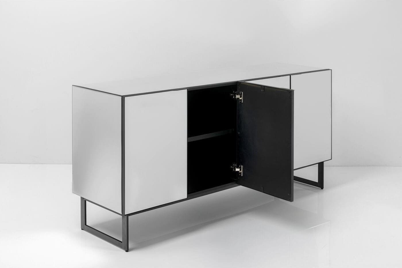 Dressoir Soran Black 160x45cm Kare Design Dressoir 86801