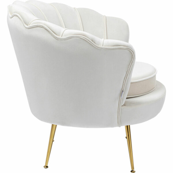 Fauteuil Water Lily Gold Beige Kare Design Fauteuil 85206
