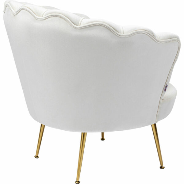 Fauteuil Water Lily Gold Beige Kare Design Fauteuil 85206
