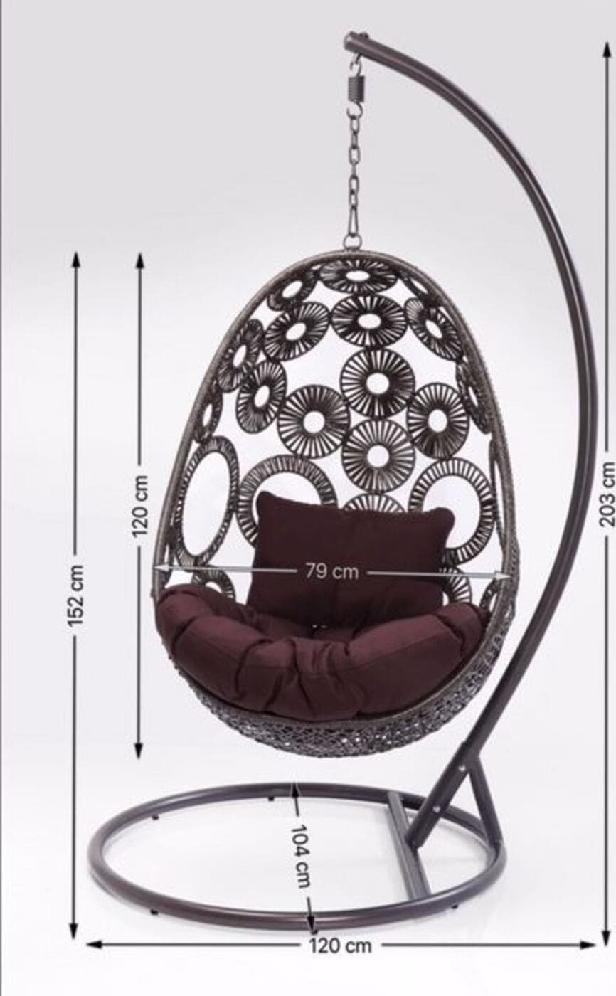Hangende Fauteuil Ibiza White Kare Design Fauteuil 85591
