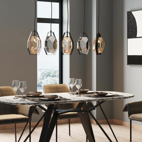 Hanglamp Diamond Fever Dining Black 110cm Kare Design Hanglamp 55396