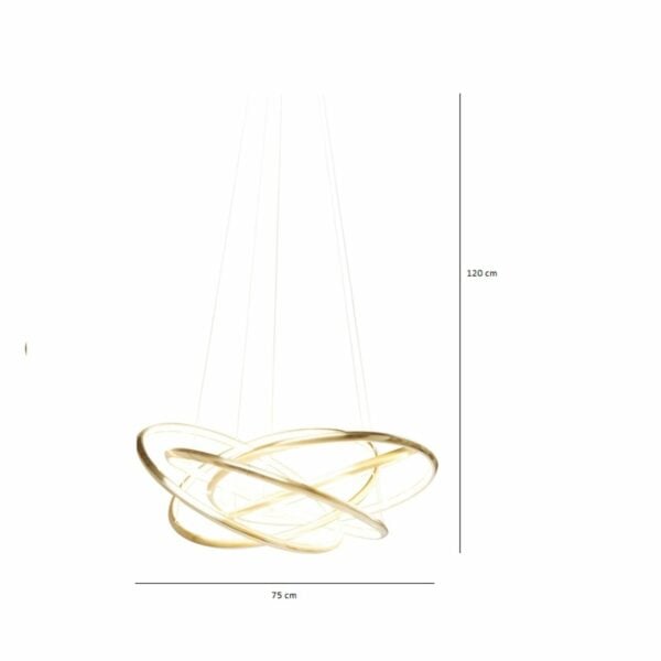 Hanglamp Saturn LED Gold Big Kare Design Hanglamp 60715