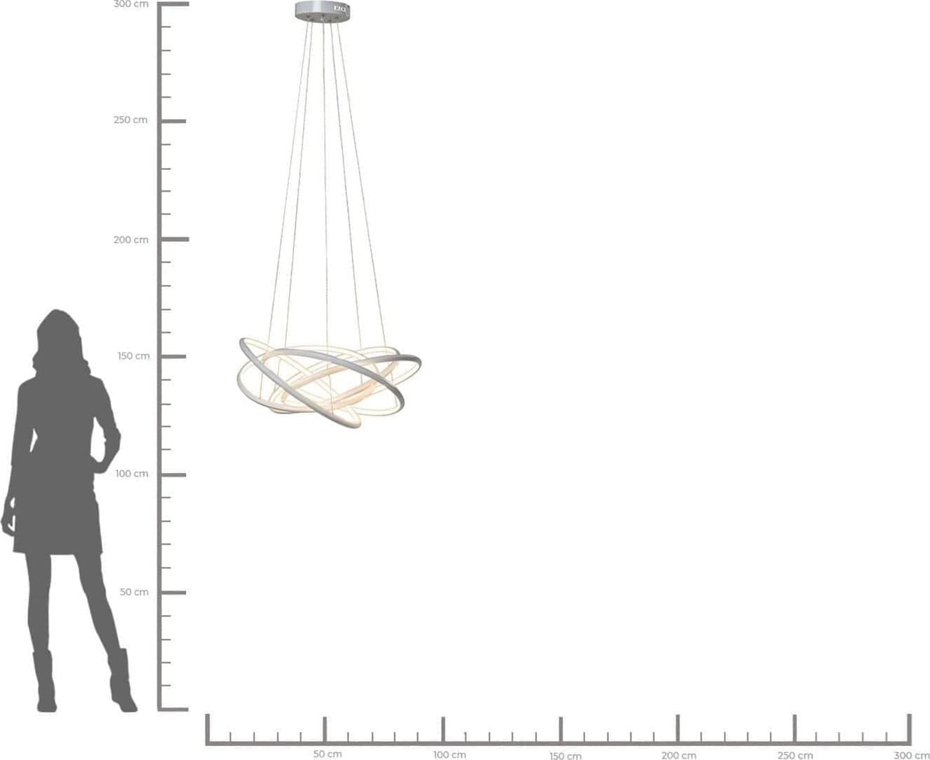Hanglamp Saturn LED Gold Big Kare Design Hanglamp 60715