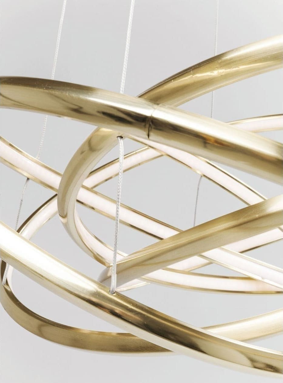 Hanglamp Saturn LED Gold Big Kare Design Hanglamp 60715