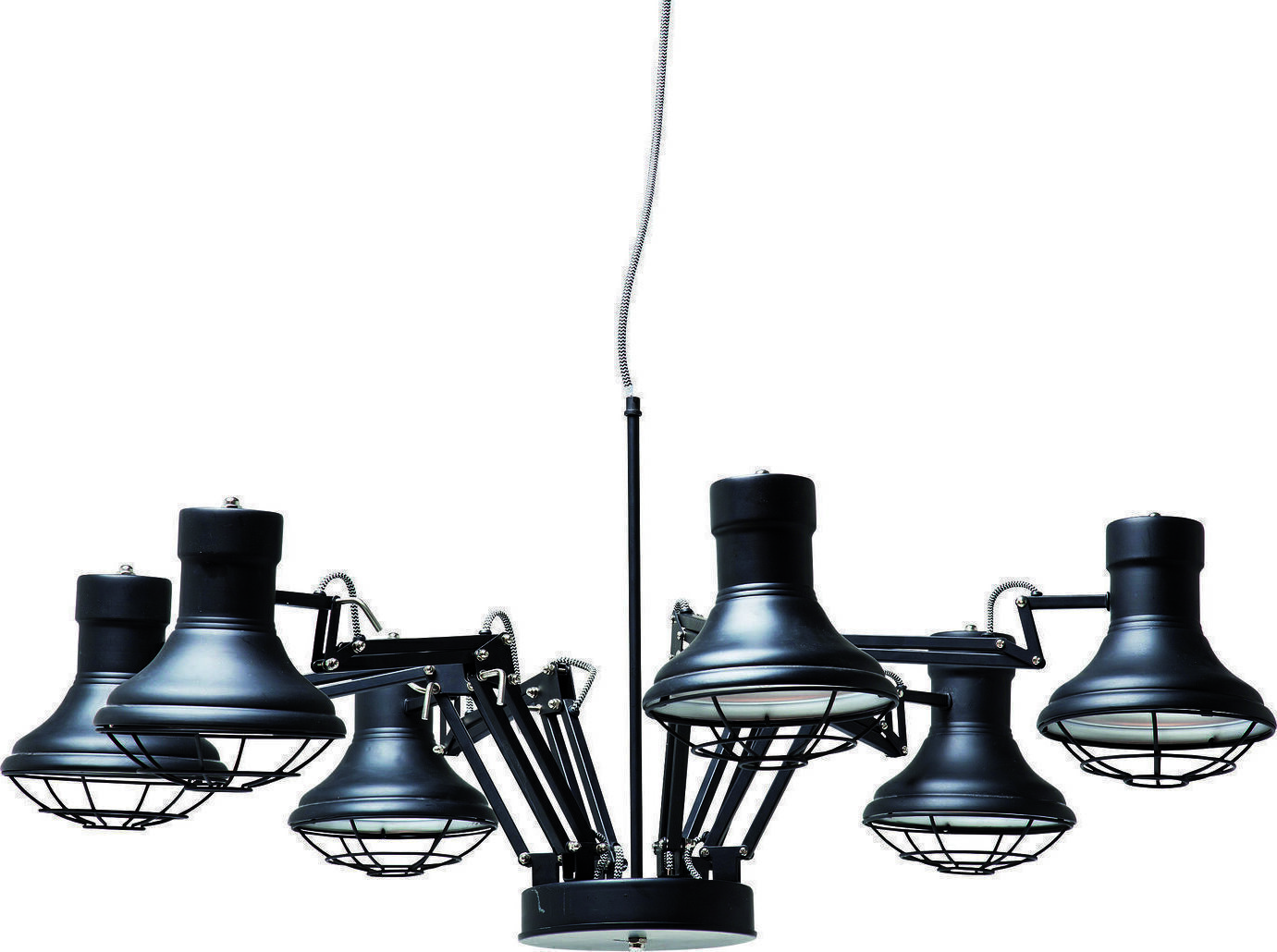 Hanglamp Spider Multi 6-lite Kare Design Hanglamp 36595