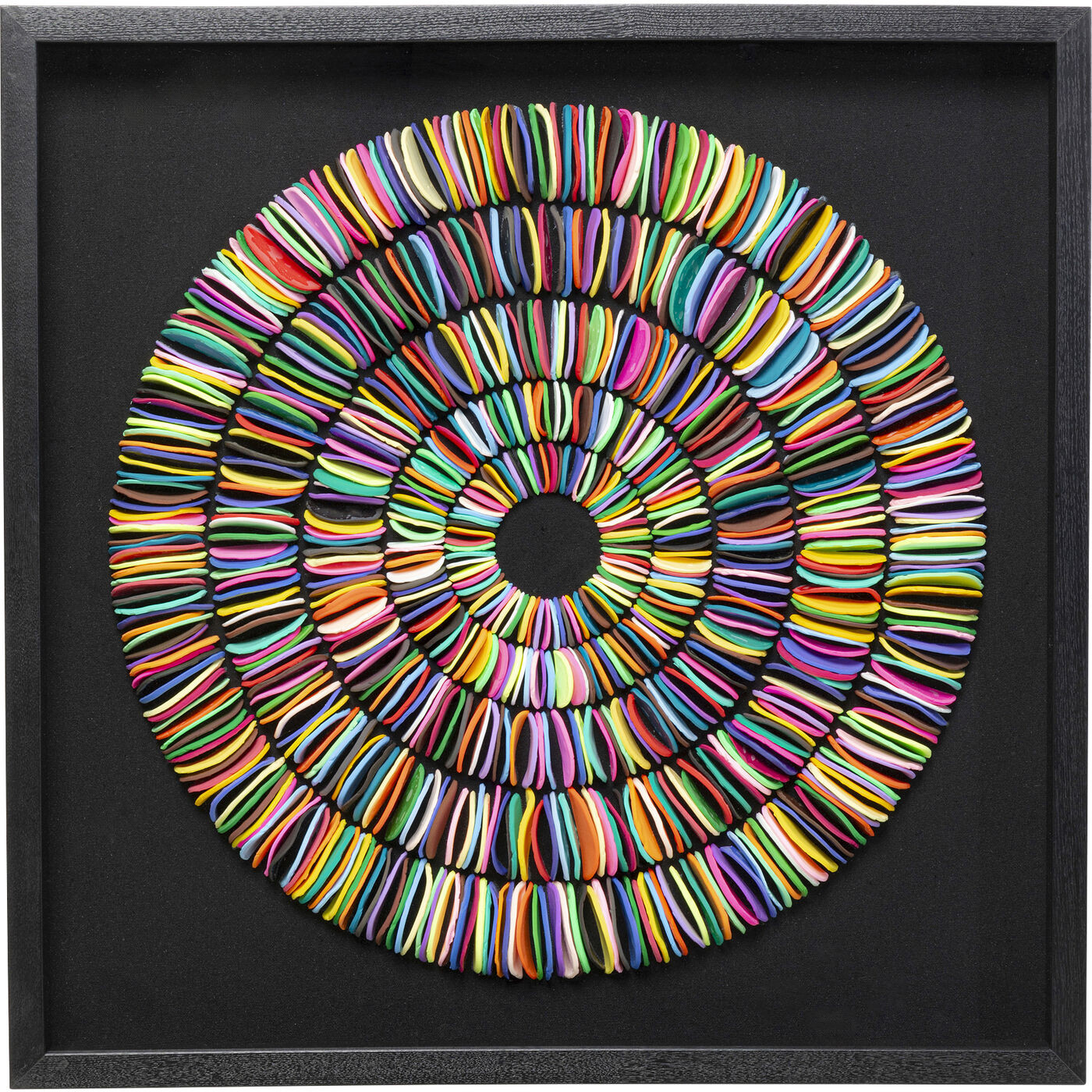 Object Schilderij Pasta Colore Circles 80x80cm Kare Design Beeld 55862