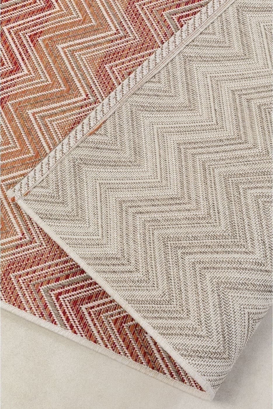 Outdoor Vloerkleed Zigzag Red 230x330cm Kare Design Vloerkleed 56149