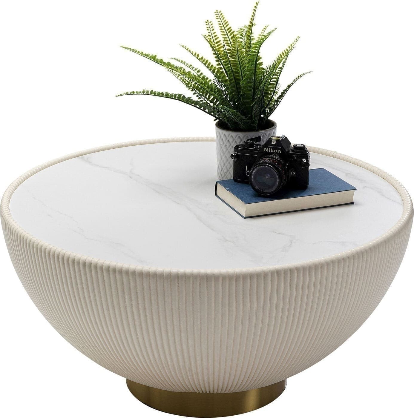 Salontafel Endless Vegas White Ø71cm Kare Design Salontafel 87130