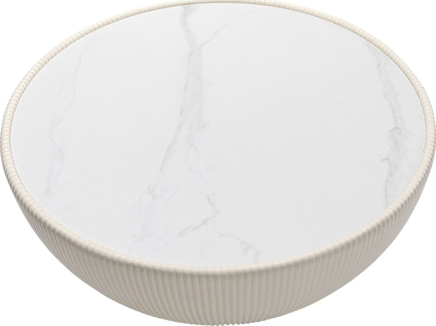 Salontafel Endless Vegas White Ø71cm Kare Design Salontafel 87130