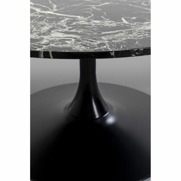 Salontafel Schickeria Marble Black Ø80cm Kare Design Salontafel 87766