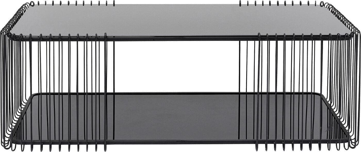 Salontafel Wire Double Black 120x60cm Kare Design Salontafel 87818
