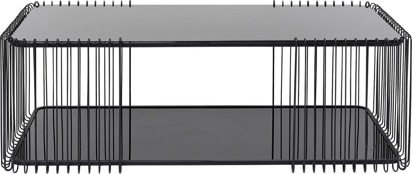 Salontafel Wire Double Black 120x60cm Kare Design Salontafel 87818