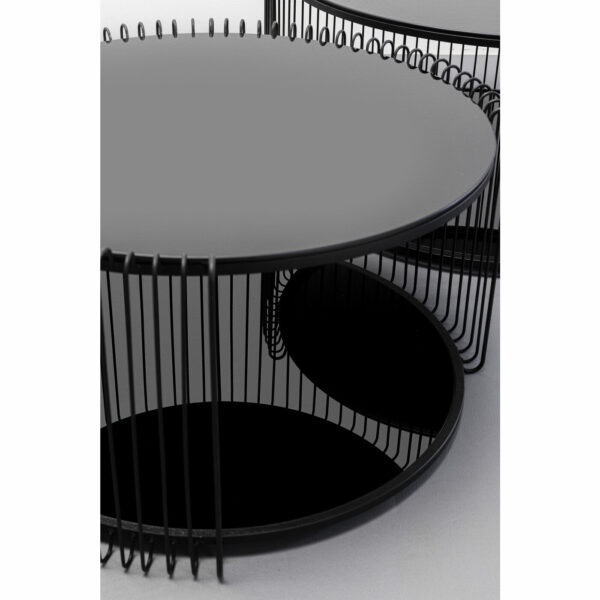 Salontafel Wire Double Black (2/Set) Kare Design Salontafel 87442