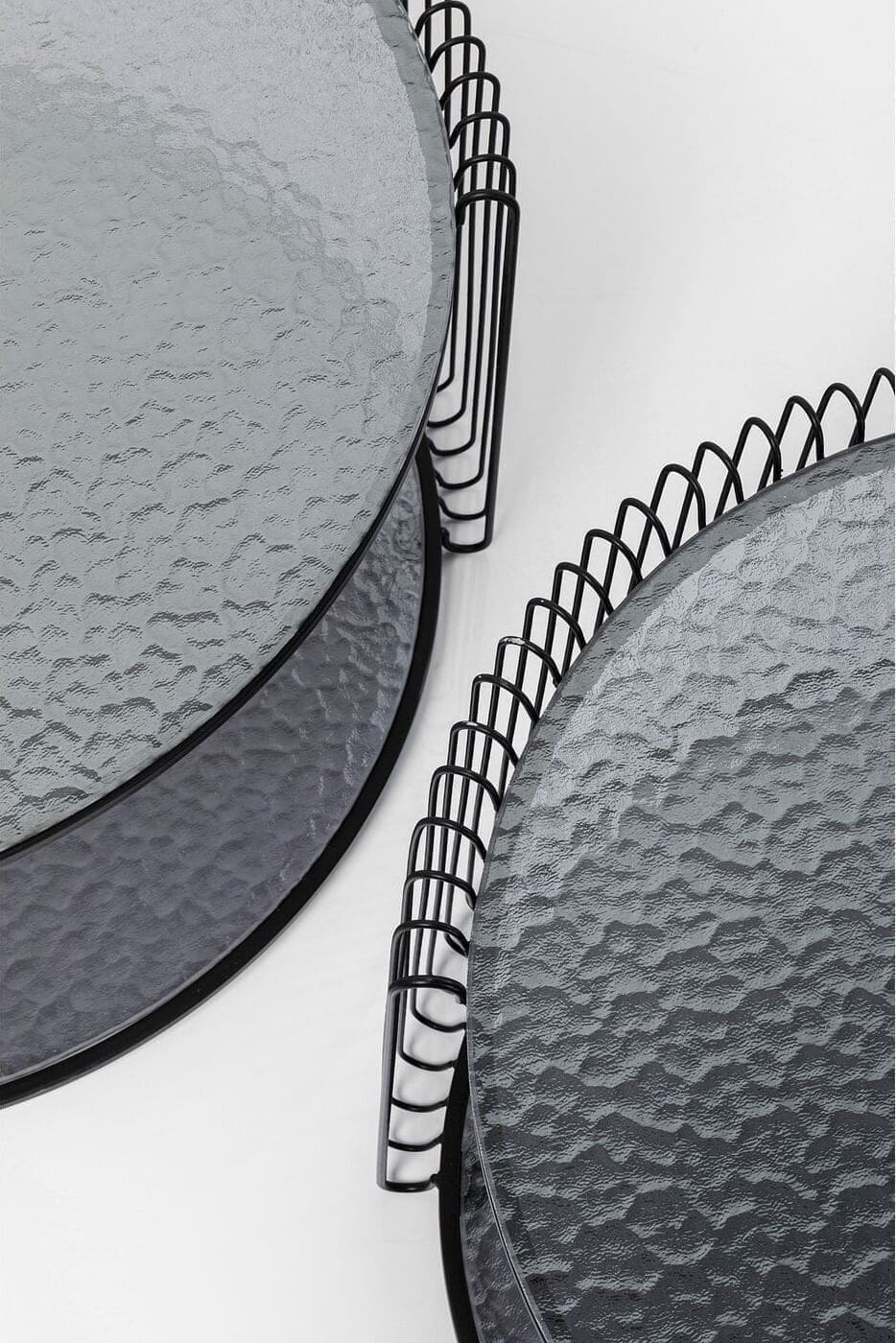 Salontafel Wire Double Black Bubble (2/Set) Kare Design Salontafel 87819