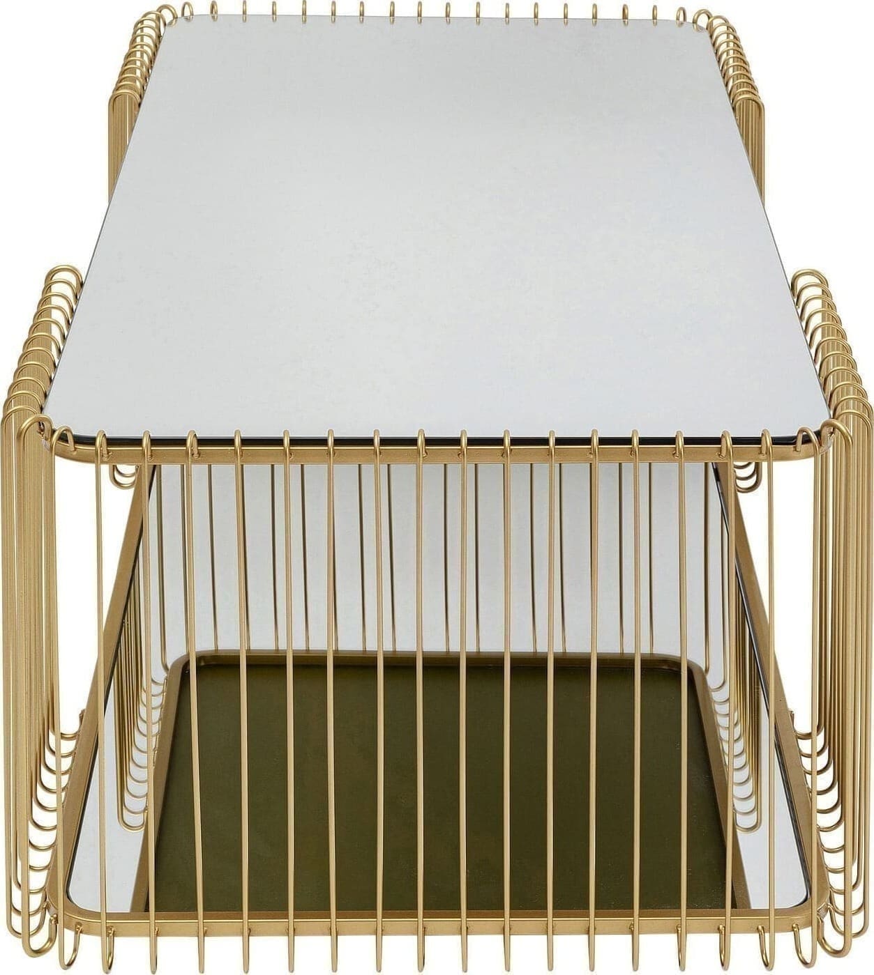 Salontafel Wire Double Brass 120x60cm Kare Design Salontafel 87817