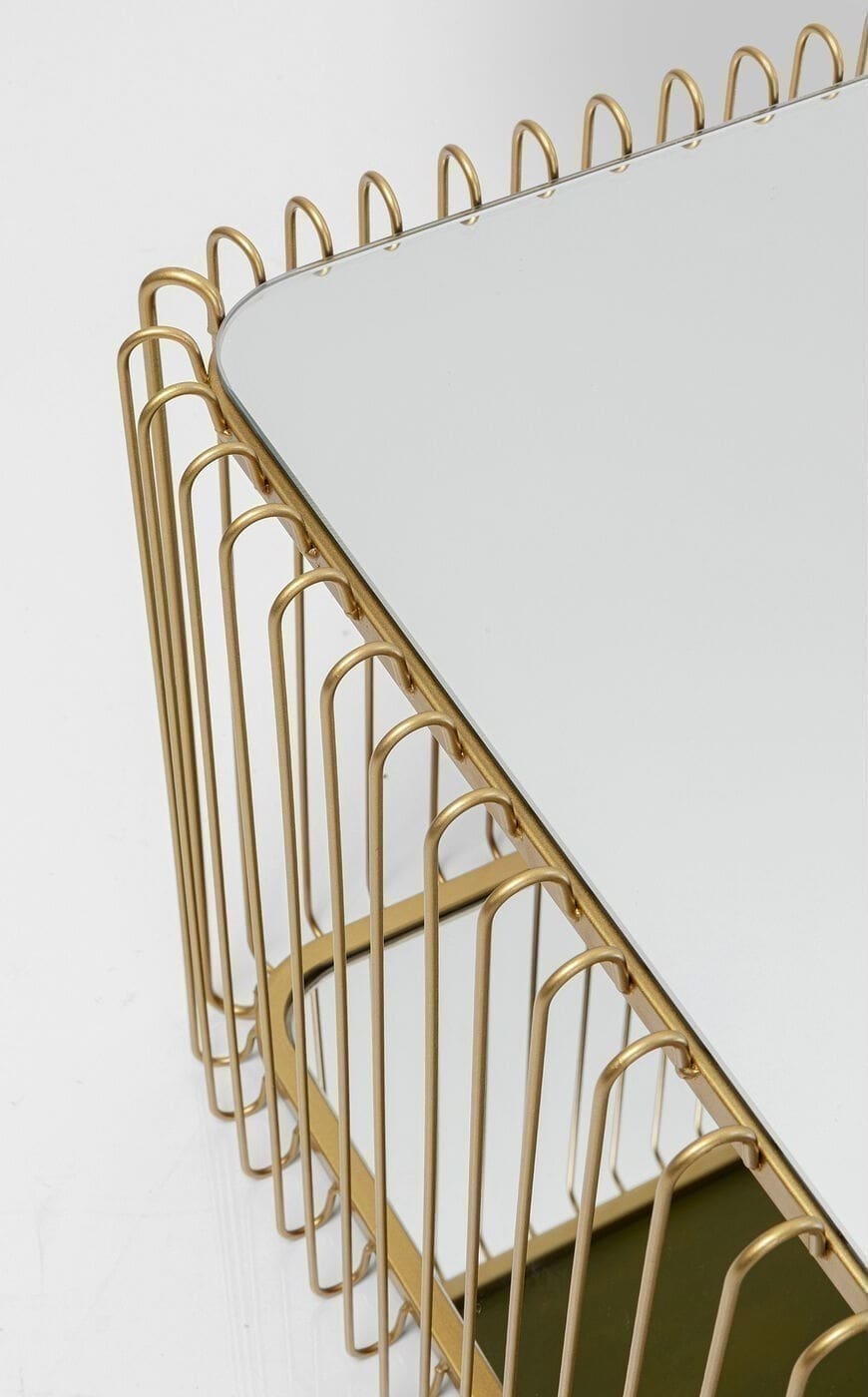 Salontafel Wire Double Brass 120x60cm Kare Design Salontafel 87817