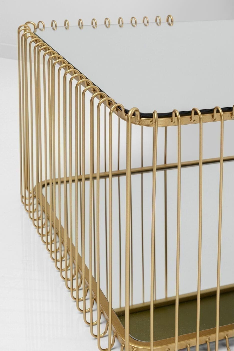 Salontafel Wire Double Brass 120x60cm Kare Design Salontafel 87817