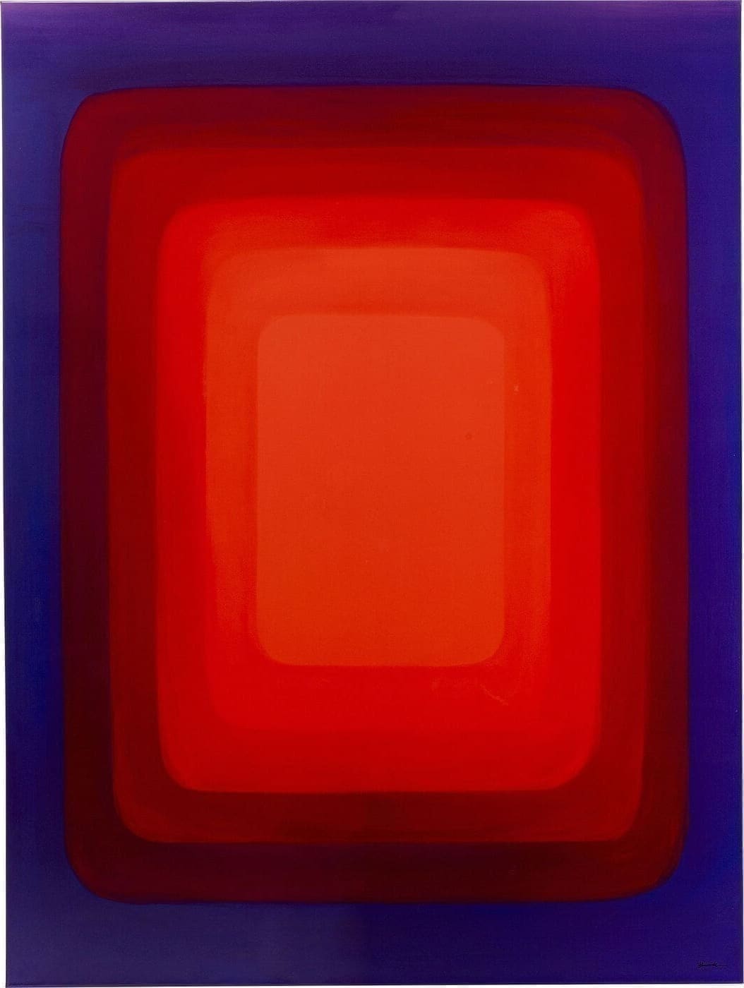 Schilderij Canvas Tendency Red 120x160cm Kare Design Schilderij 56163